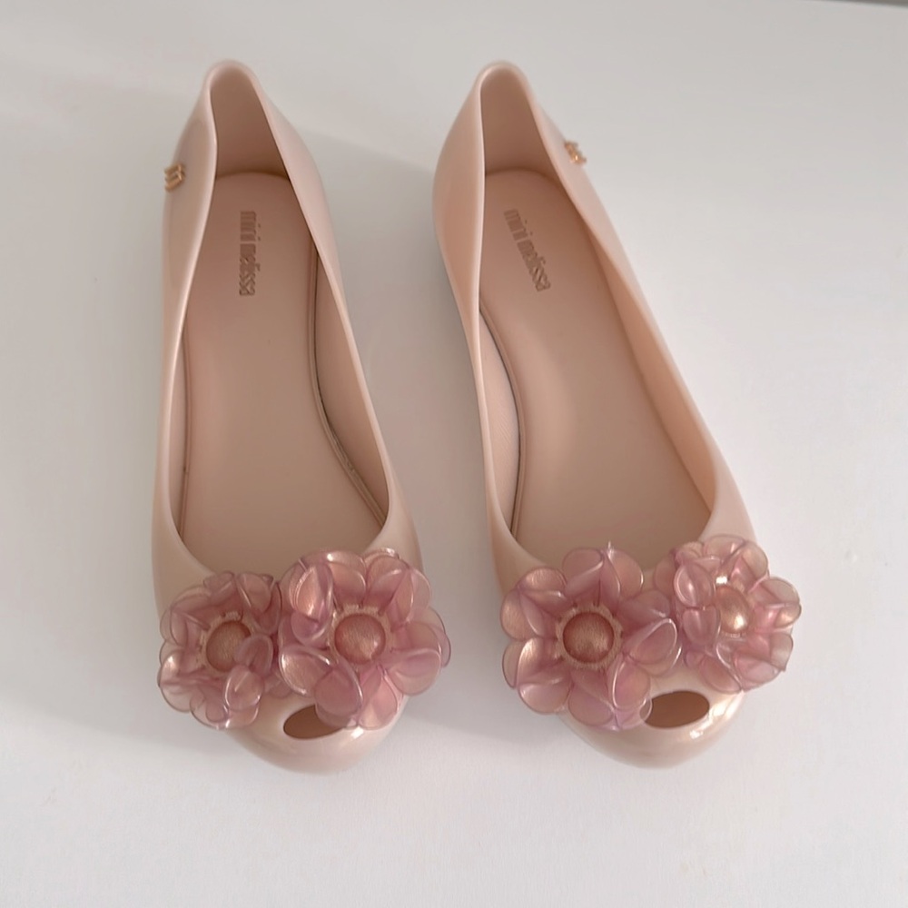 Mini Melissa girls jelly shoes size 3